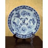 CHINESE QING BLUE AND WHITE CHARGER