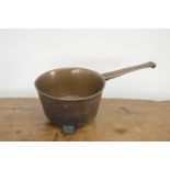 EARLY BRONZE SKILLET COOKING POT