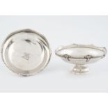 PAIR OF SILVER BON BON DISHES