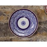 VICTORIAN BLUE AND WHITE PLATE