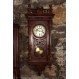 VICTORIAN VIENNA WALL CLOCK