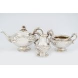 3 PIECE SILVER TEA SERVICE