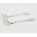 PAIR OF SILVER CONDIMENT LADLES