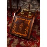 EDWARDIAN MARQUETRY COAL BOX