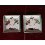 PAIR OF VICTORIAN SQUARE DISHES