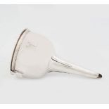 CRESTED SILVER WINE FUNNEL