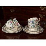 12 PIECE ROYAL CAULDON CHINA TEA SET