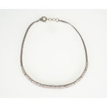18 CARAT WHITE GOLD AND DIAMOND COLLAR NECKLACE