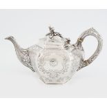 DUBLIN SILVER TEA POT AND CREAM JUG