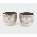 TWO SILVER VODKA CUPS