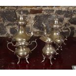 4 PIECE SILVER PLATE TEA AND COFFEE SERVICE