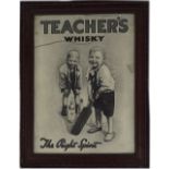 TEACHERS WHISKY ORIGINAL VINTAGE POSTER