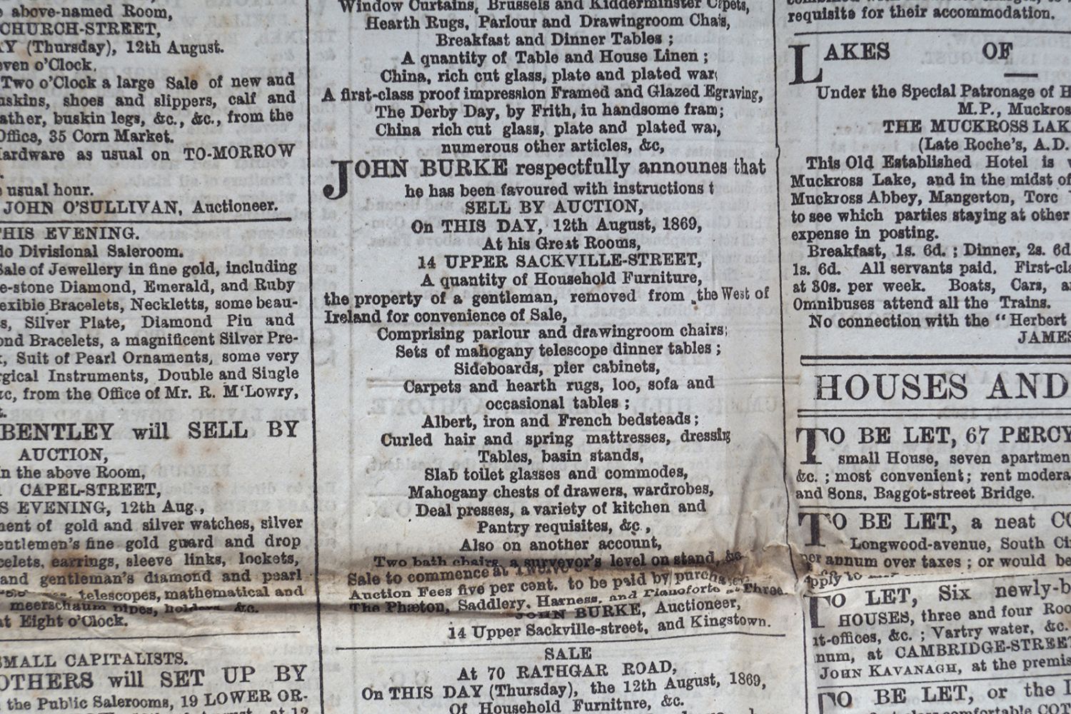 THE FREEMAN'S JOURNAL FRAMED NEWSPAPER - Image 7 of 8