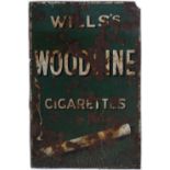 WILLS'S WOODBINE CIGARETTES SIGN