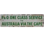 P&O FINE CLASS SERVICE ORIGINAL SIGN