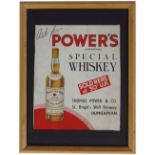 ASK FOR POWERS SPECIAL WHISKEY ORIGINAL POSTER