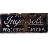 AGENTS FOR INGERSOLL WATCHES & CLOCKS SIGN