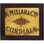 A. MILLAR & CO'S CORDIALS ORIGINAL POSTER