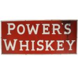 POWER'S WHISKEY ADVERTISING SIGN