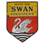 DEPOT FOR 'SWAN' FOUNTPENS SIGN