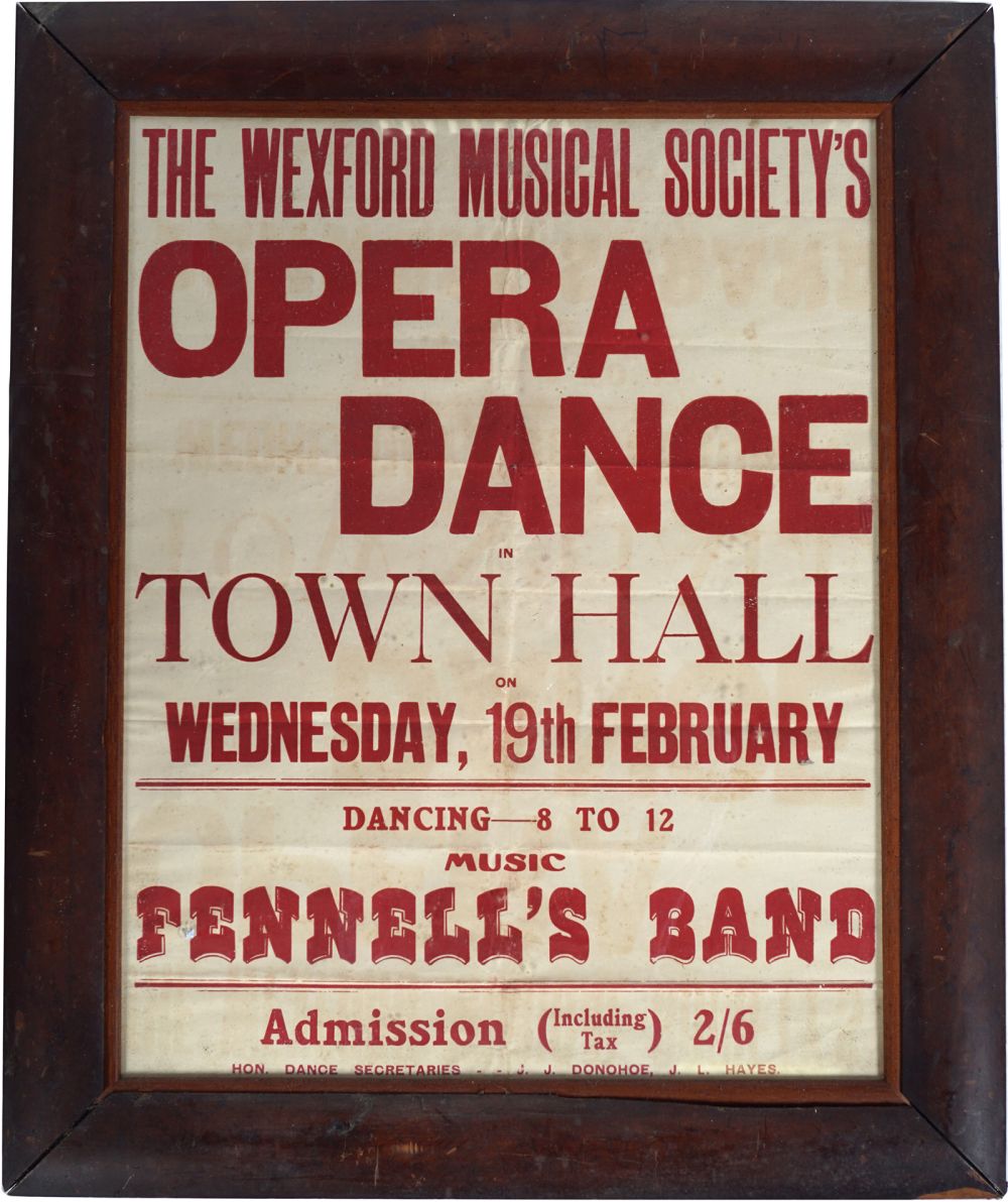 THE WEXFORD MUSICAL SOCIETY'S OPERA DANCE POSTER