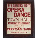 THE WEXFORD MUSICAL SOCIETY'S OPERA DANCE POSTER