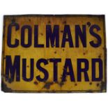 COLMAN'S MUSTARD ORIGINAL ENAMELLED SIGN