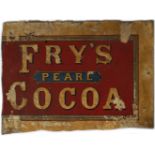 FRY'S PEARL COCOA ORIGINAL VINTAGE POSTER