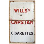 WILLS'S CAPSTAN CIGARETTES ORIGINAL SIGN