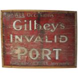GILBEY'S INVALID PORT ORIGINAL SIGN