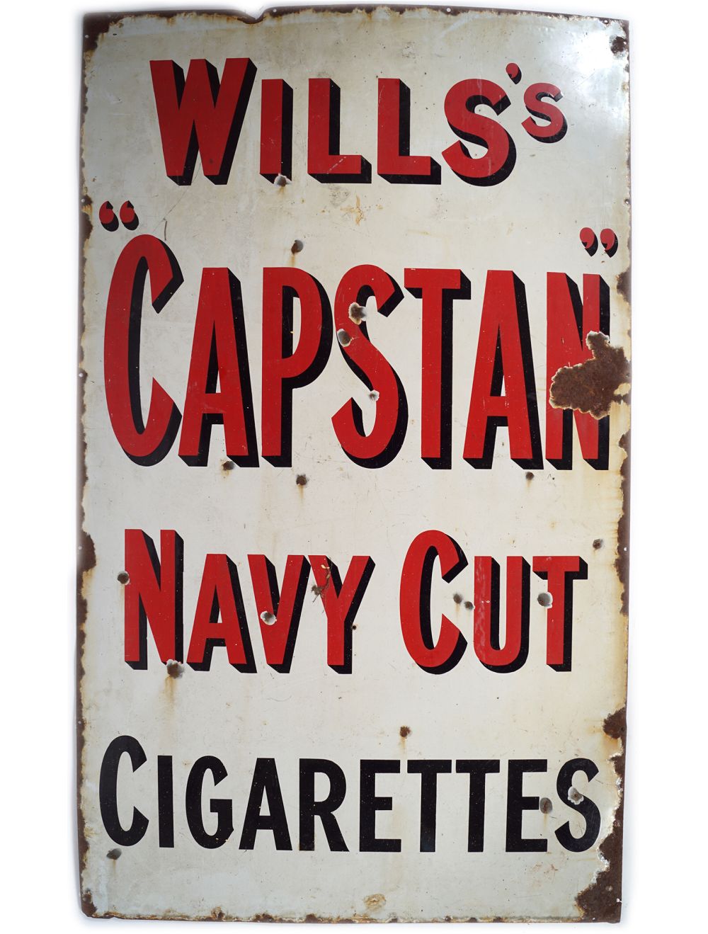 WILLS'S CAPSTAN NAVY CUT CIGARETTES SIGN