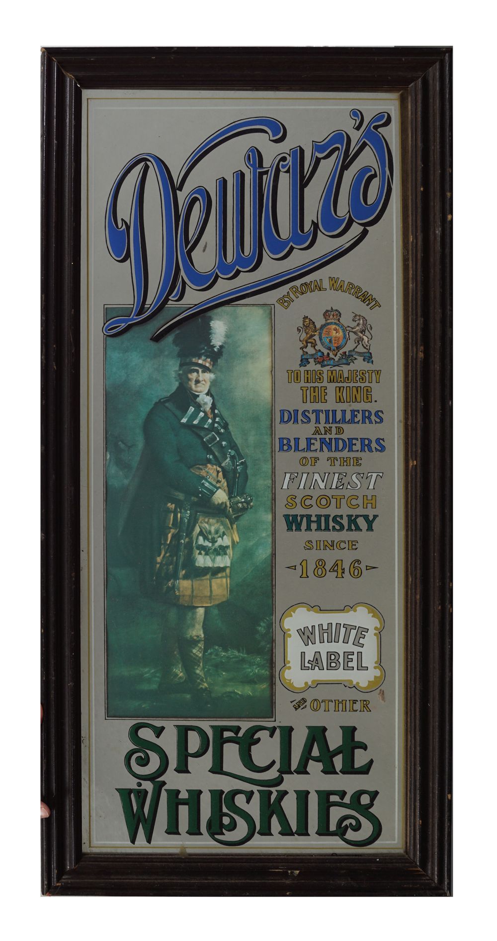 DEWAR'S WHISKEY ADVERTISING MIRROR