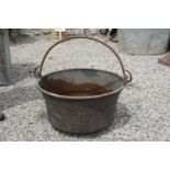 LARGE COPPER CAULDRON