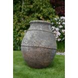 LARGE ITALIAN TERRACOTTA OLIVE JAR