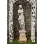 MOULDED STONE GARDEN SCULPTURE