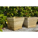 PAIR OF TERRACOTTA PLANTERS