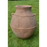 LARGE ITALIAN TERRACOTTA OLIVE JAR