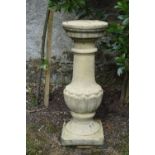 MOULDED STONE SUNDIAL COLUMN