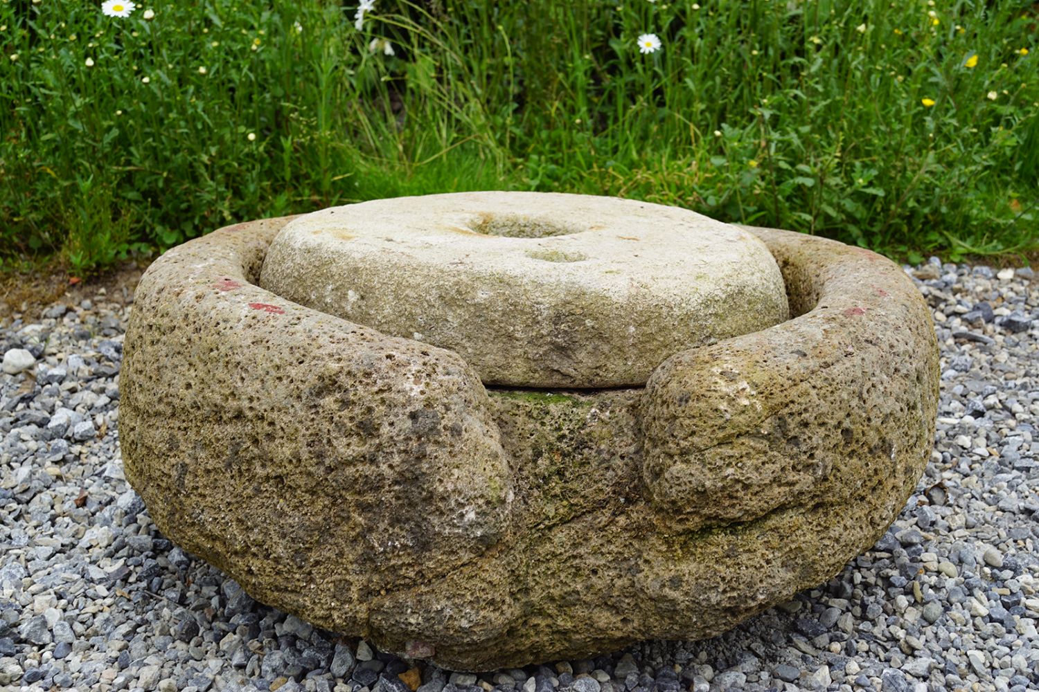 ITEM WITHDRAWN. 18TH-CENTURY QUERN STONE BASE