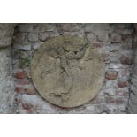 MOULDED STONE GARDEN PLAQUE