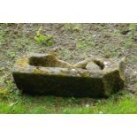 SMALL 19TH-CENTURY STONE TROUGH