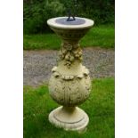 ITALIANATE STONE SUNDIAL COLUMN