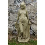 COMPOSITE STONE GARDEN SCULPTURE