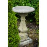 COMPOSITE STONE BIRD BATH