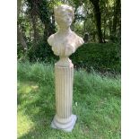 MOULDED STONE CLASSICAL BUST