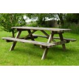 WOODEN GARDEN TABLE