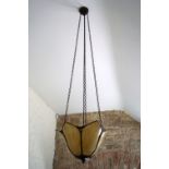 TIFFANY STYLE GLASS HANGING LIGHT