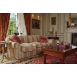 PR. OF DESIGNERS GUILD FABRIC UPHOLSTERED SETTEES