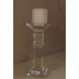 HEAVY GALWAY CRYSTAL CANDLESTICK
