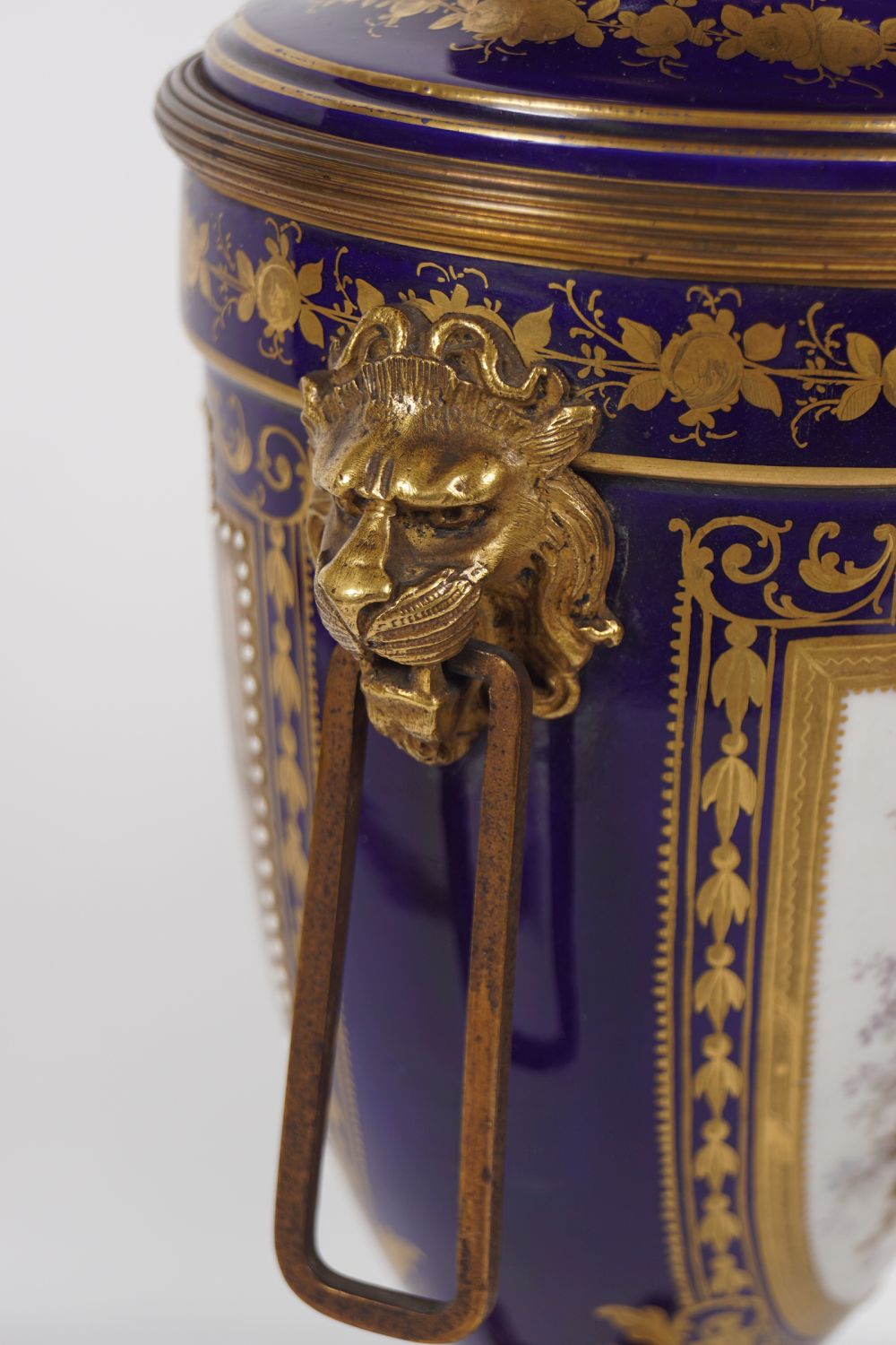 PAIR OF 19TH-CENTURY SÈVRES CANDLE URNS - Image 7 of 8